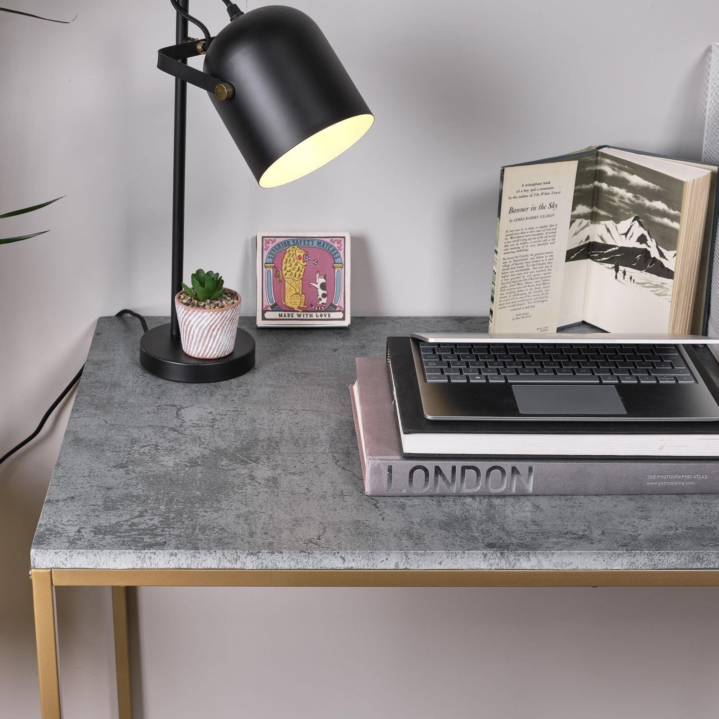 Industrial Black Desk Lamp - Laura James