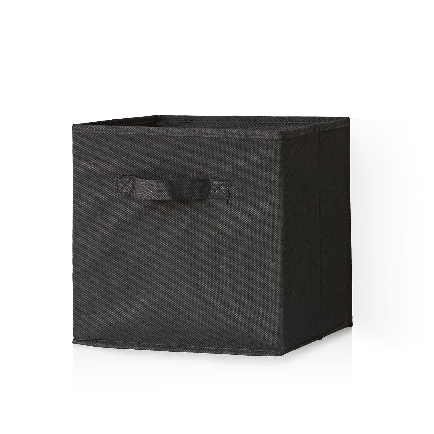 Cara 8 Cube Storage Unit in Chalk White & 4 Black Handled Box Drawers