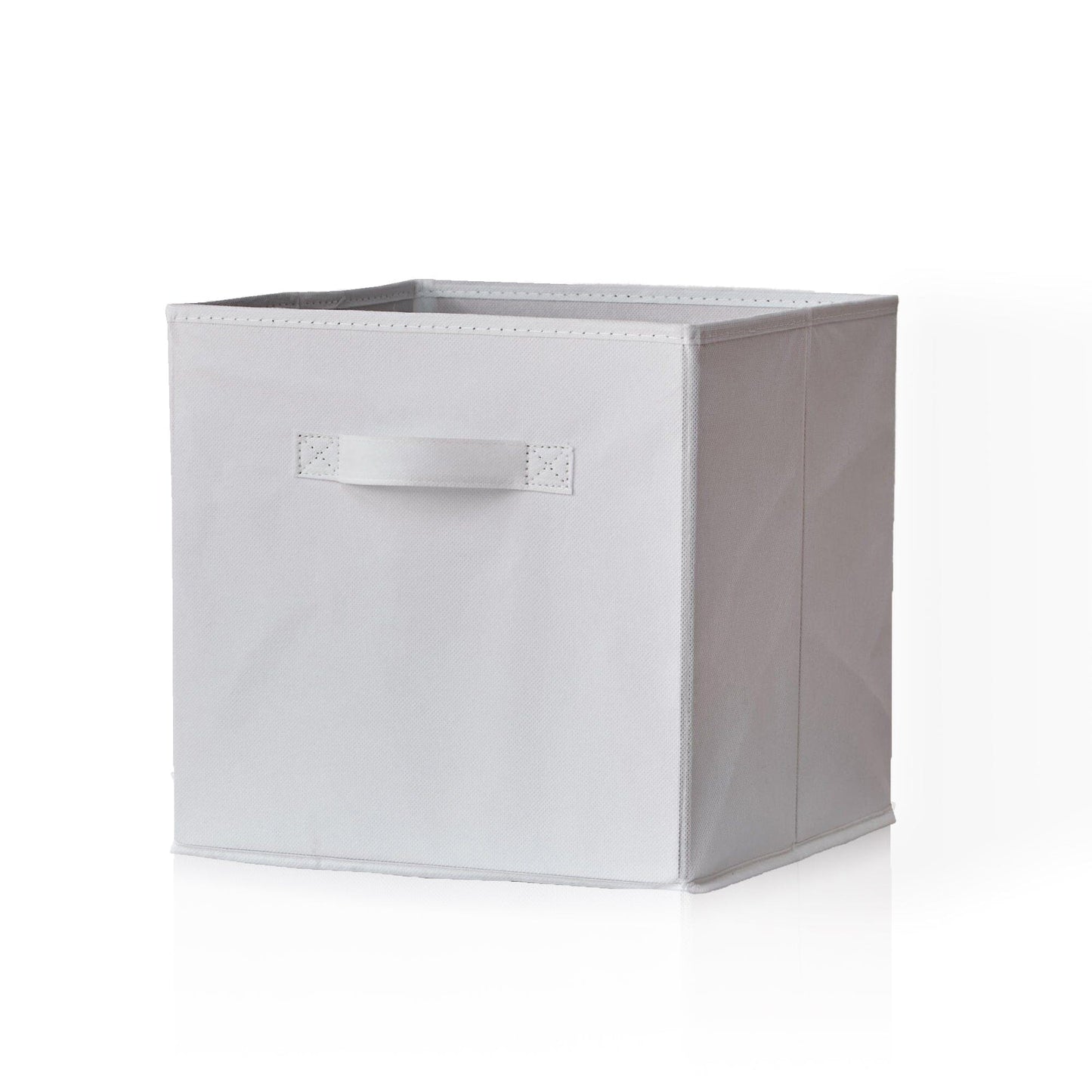 Cara 16 Cube Storage Unit - Chalk White - Two 8x2 Units - White Basket