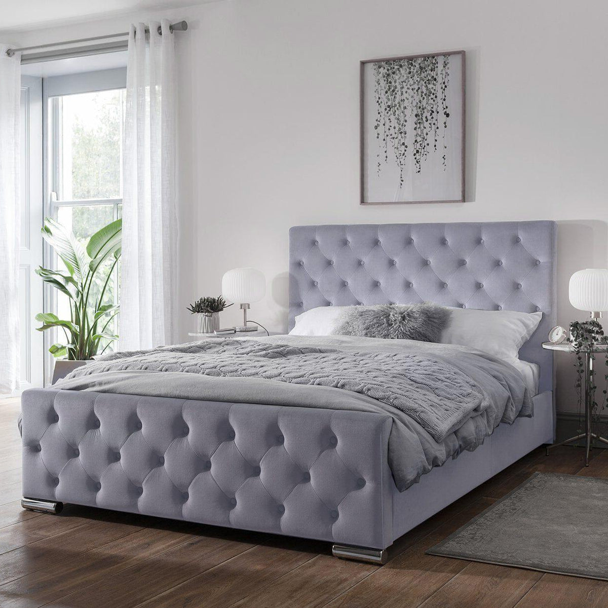 Cavill Blue King Size Bed