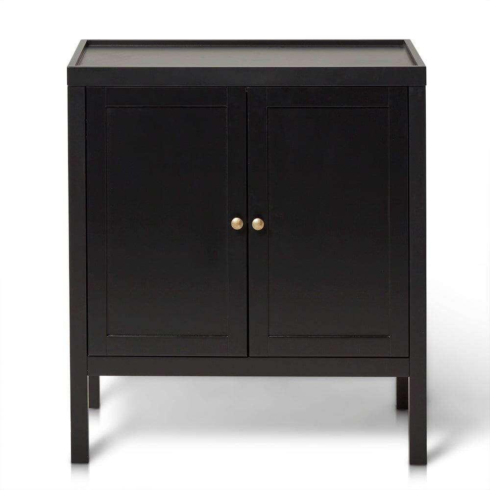 Charlie 2 Door Sideboard in Noir Black - Laura James