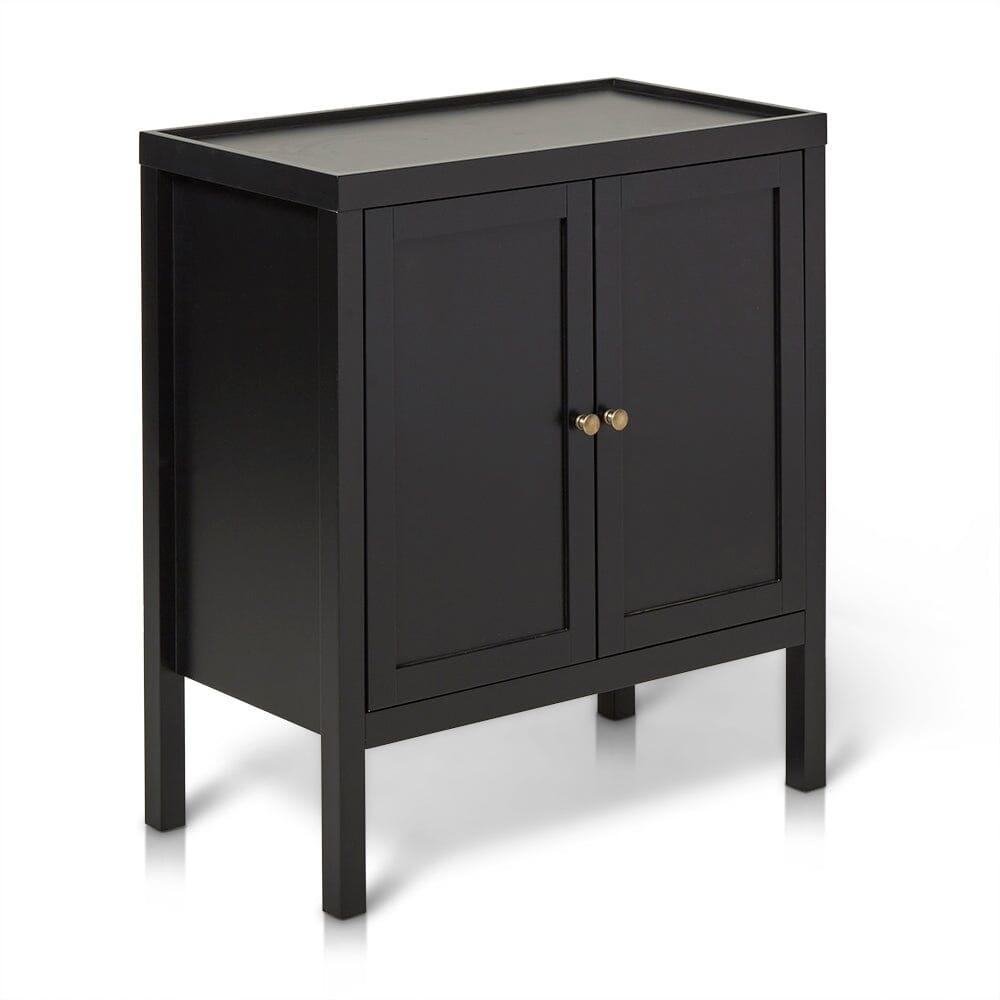 Charlie 2 Door Sideboard in Noir Black - Laura James