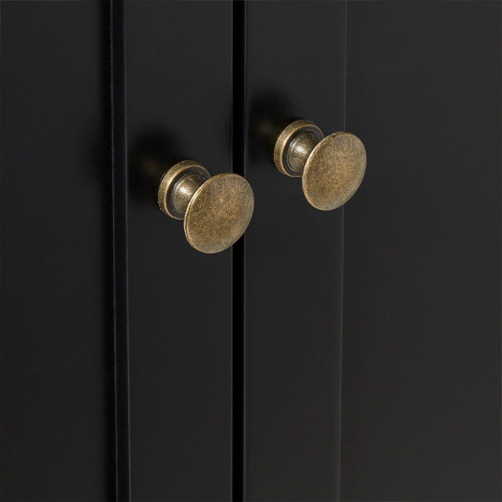 Charlie 2 Door Sideboard in Noir Black - Laura James