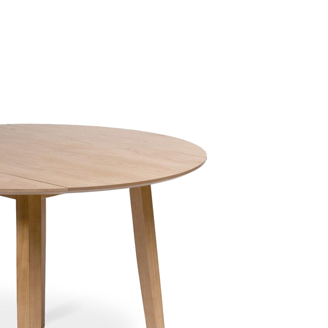 Charlie Pale Oak Dining Table - Drop Leaf
