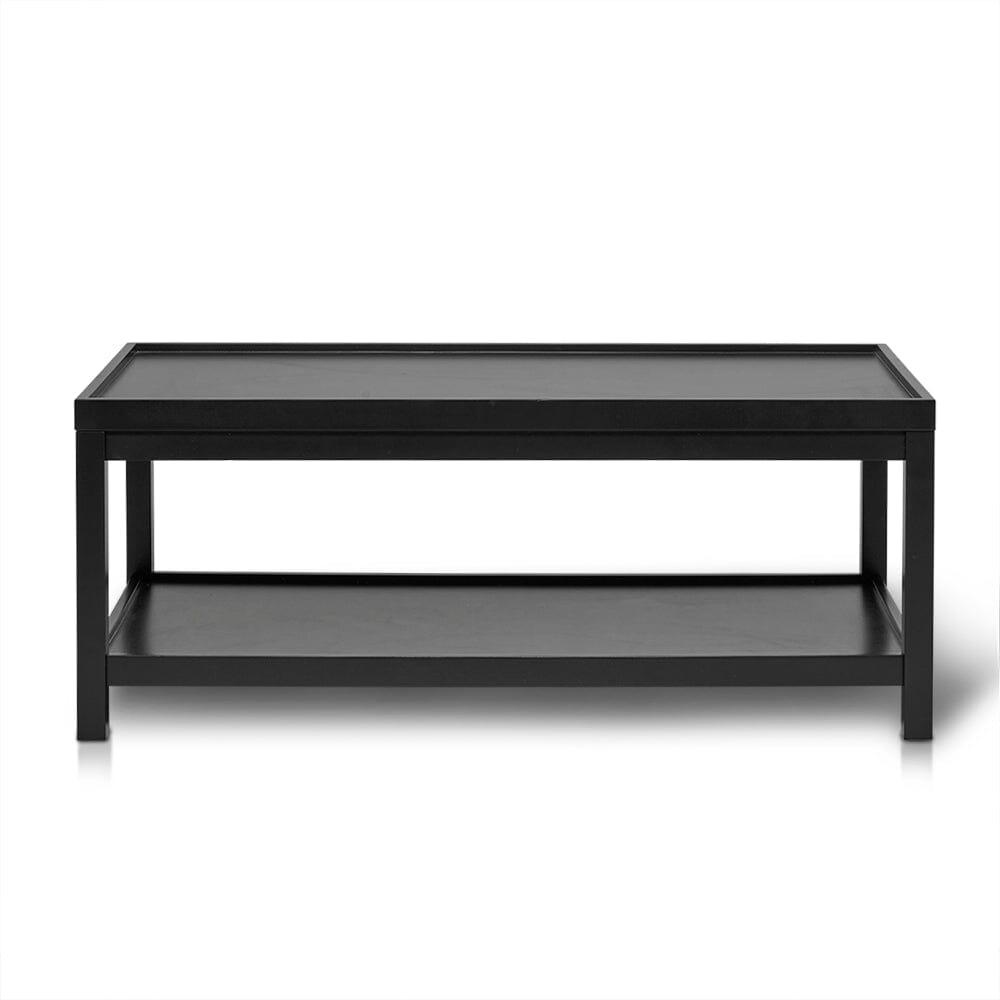 Charlie Rectangular Coffee Table in Noir Black - Laura James