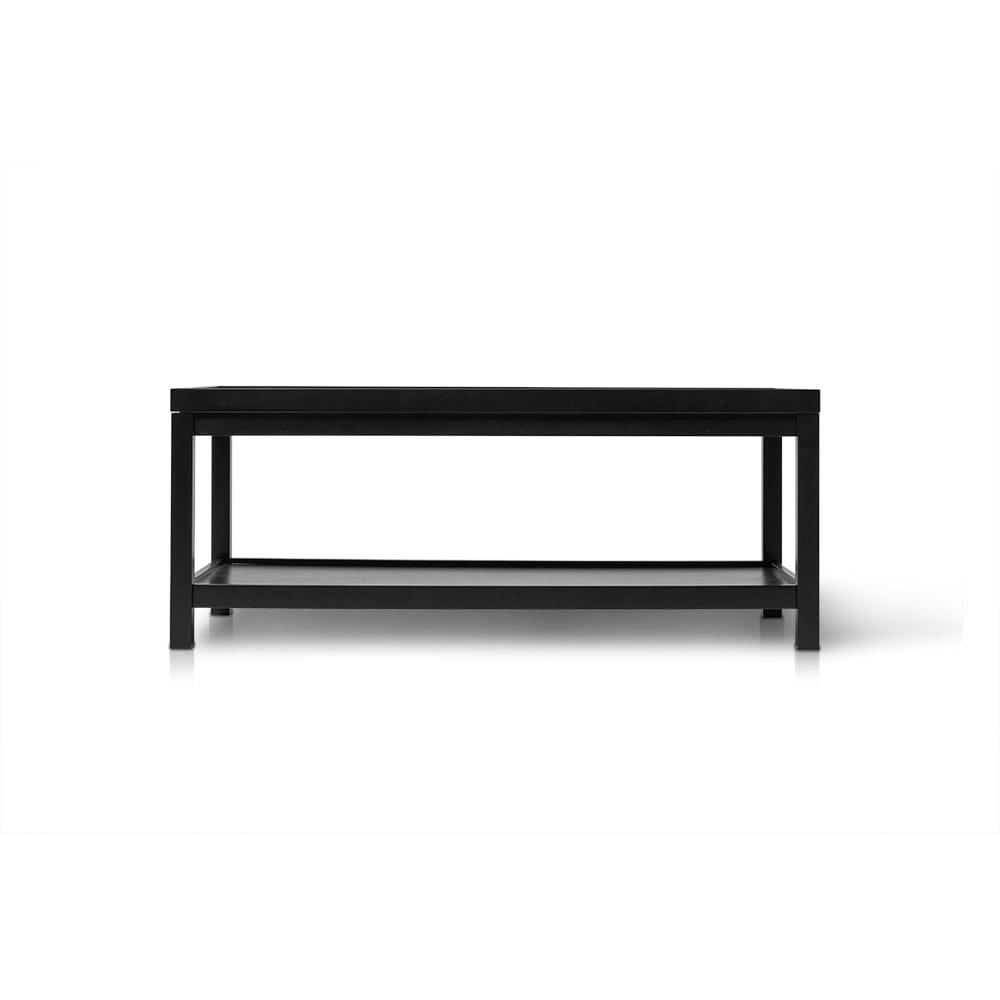 Charlie Rectangular Coffee Table in Noir Black - Laura James