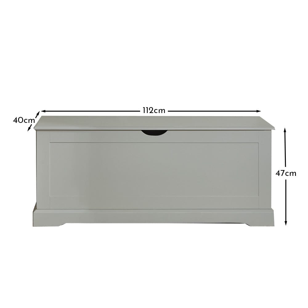Chatsworth Storage Box - Linen Grey - Laura James