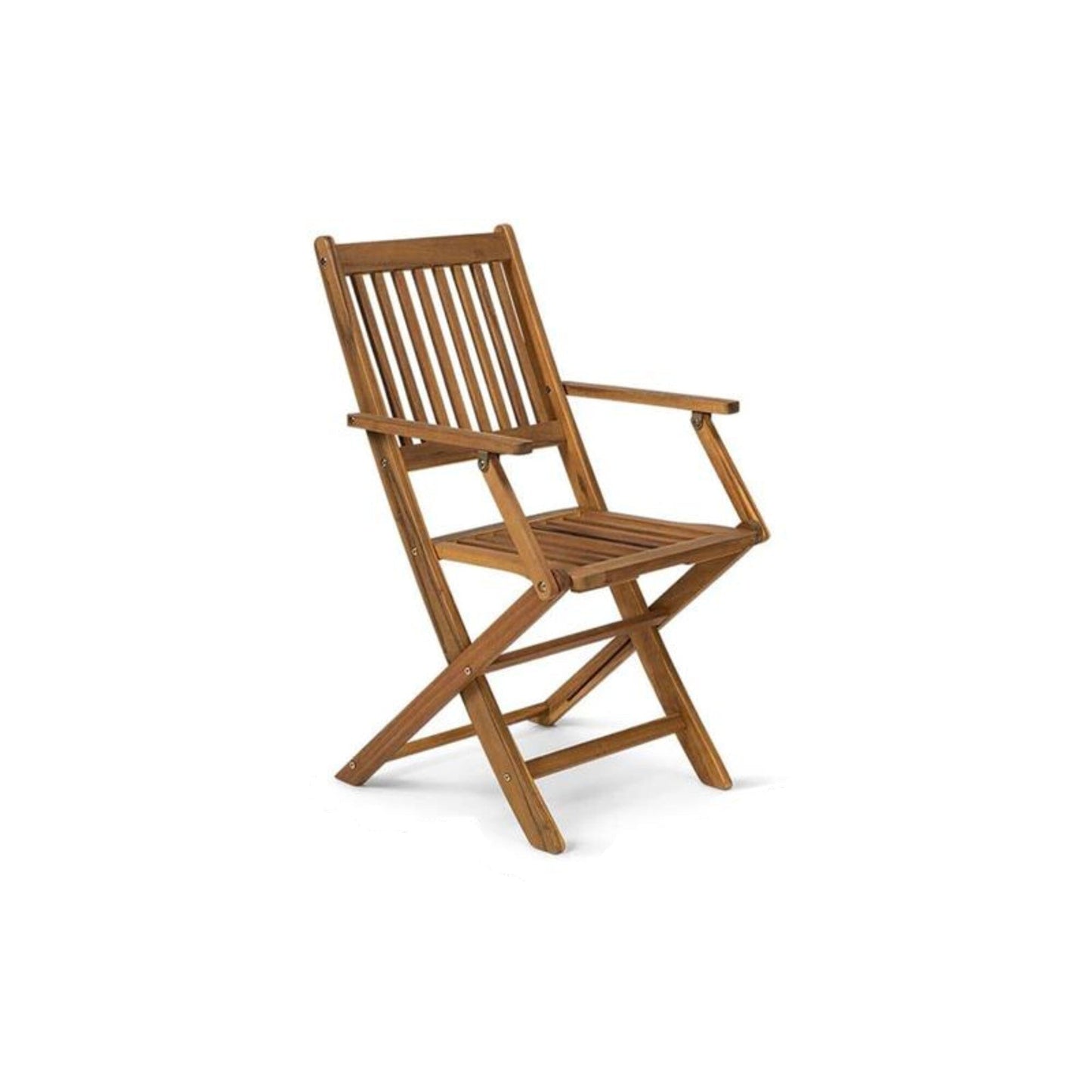 Ashby 4 Seater Round Wooden Garden Armchair Dining Set With Grey Parasol - 100cm - Laura James