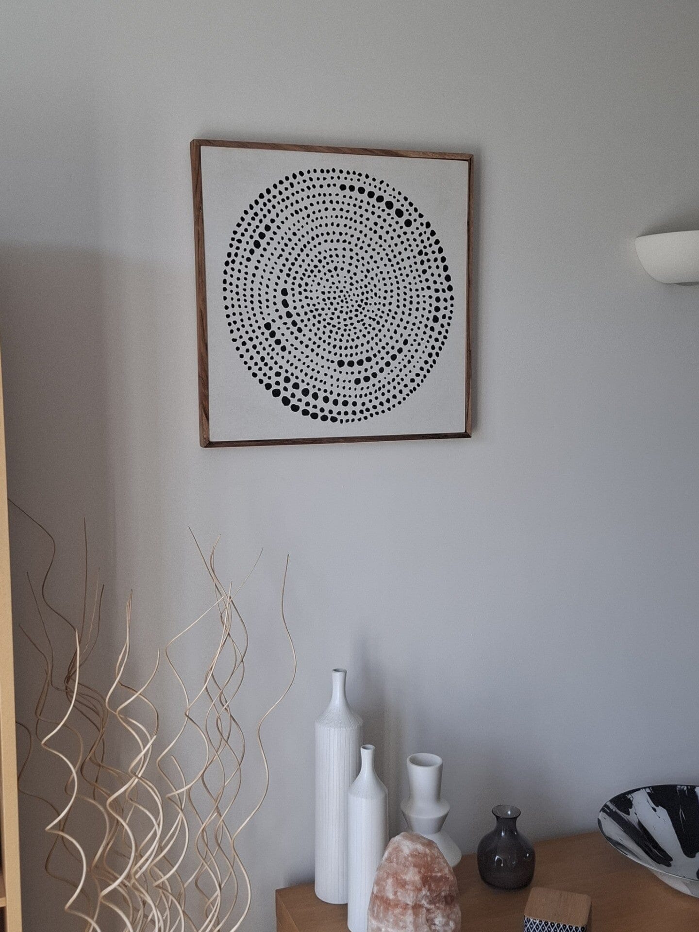 Umari 50x50cm Wall Art - Circle Print on Cotton - II