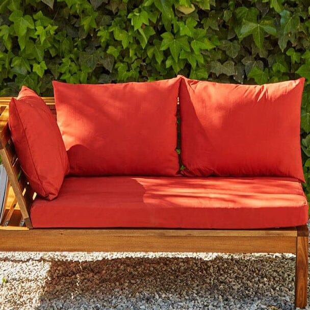 Dakota Garden Corner Sofa Cushion Covers - Red - Laura James