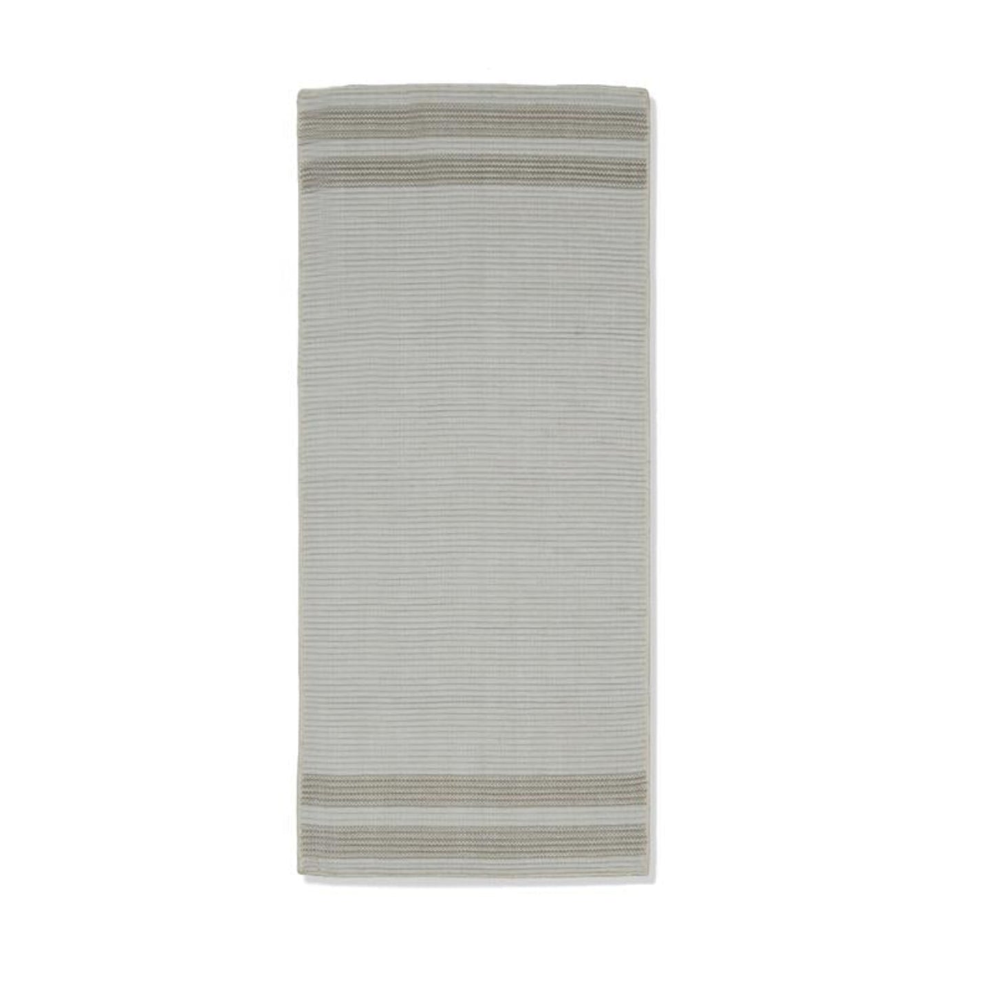 Eluru 200x60cm PET Runner Rug - Off White & Clay - Laura James