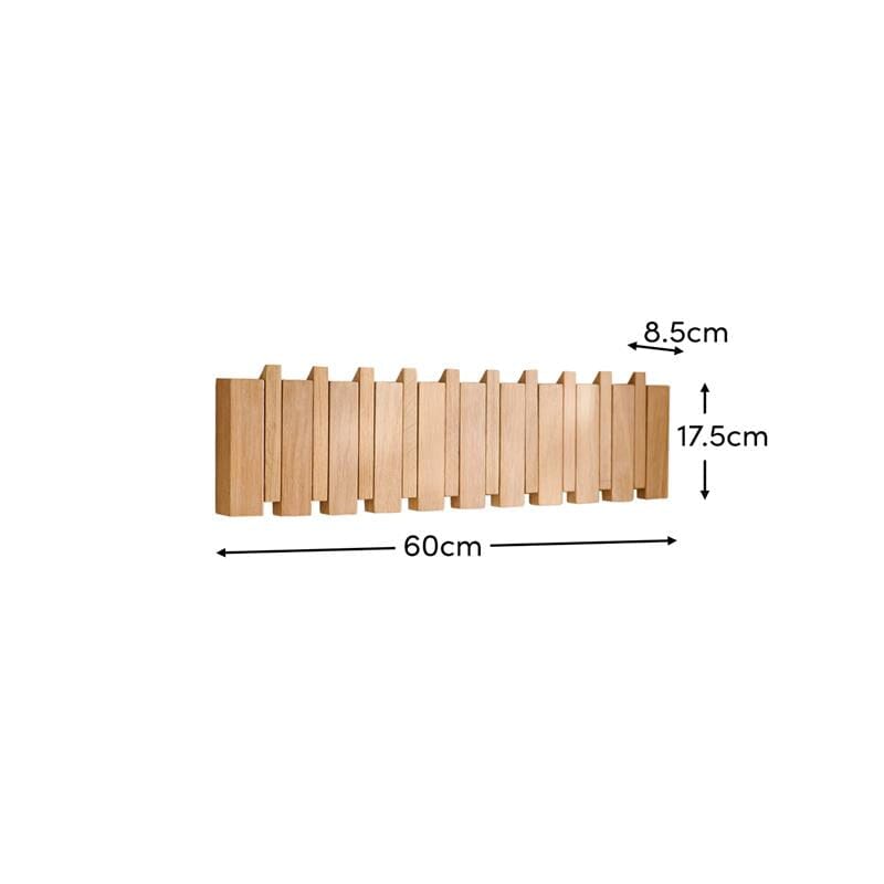Lowell WhitewashOak Folding Coat Rack - Laura James