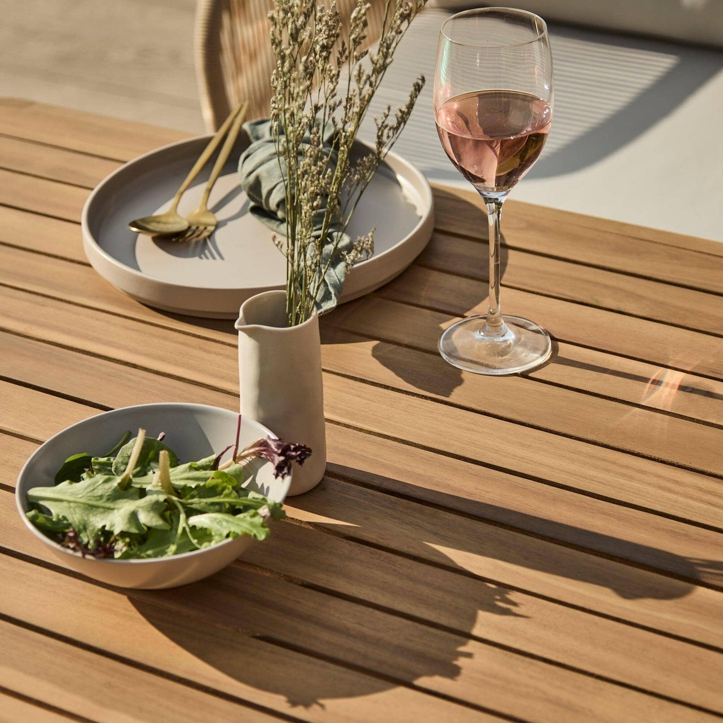 Eaden Rope Corner Dining Set - Natural - Laura James