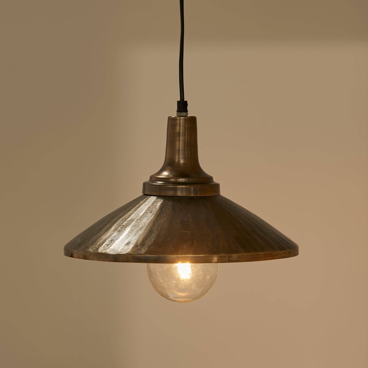 Elcome 36cm Metal Lamp Base - Bronze - Laura James