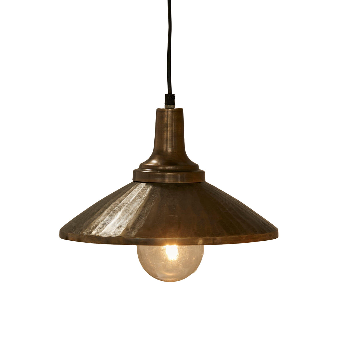 Elcombe 18cm Gold Metal Pendant Light - Laura James