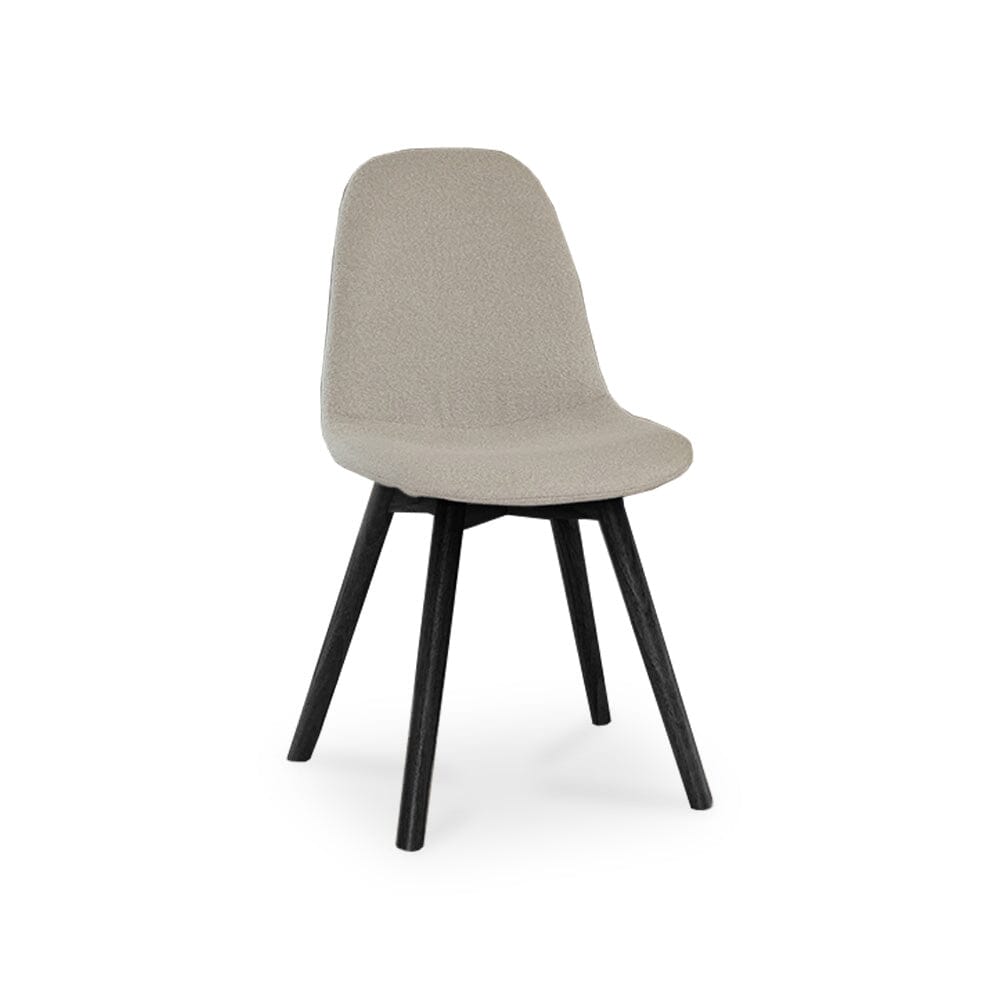 Ellis Light Beige Dining Chairs with Black Legs - Set Of 2 - Laura James