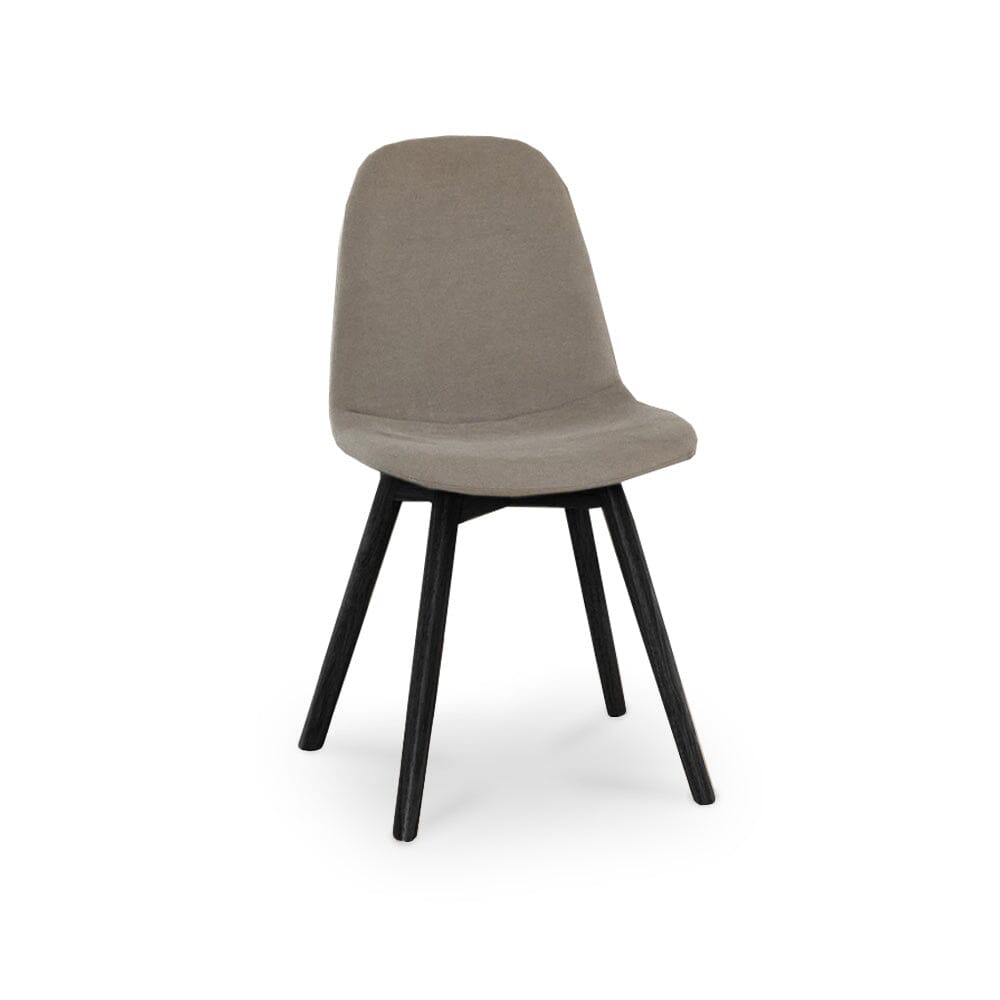 Ellis Soft Beige Dining Chairs with Black Legs - Set Of 2 - Laura James