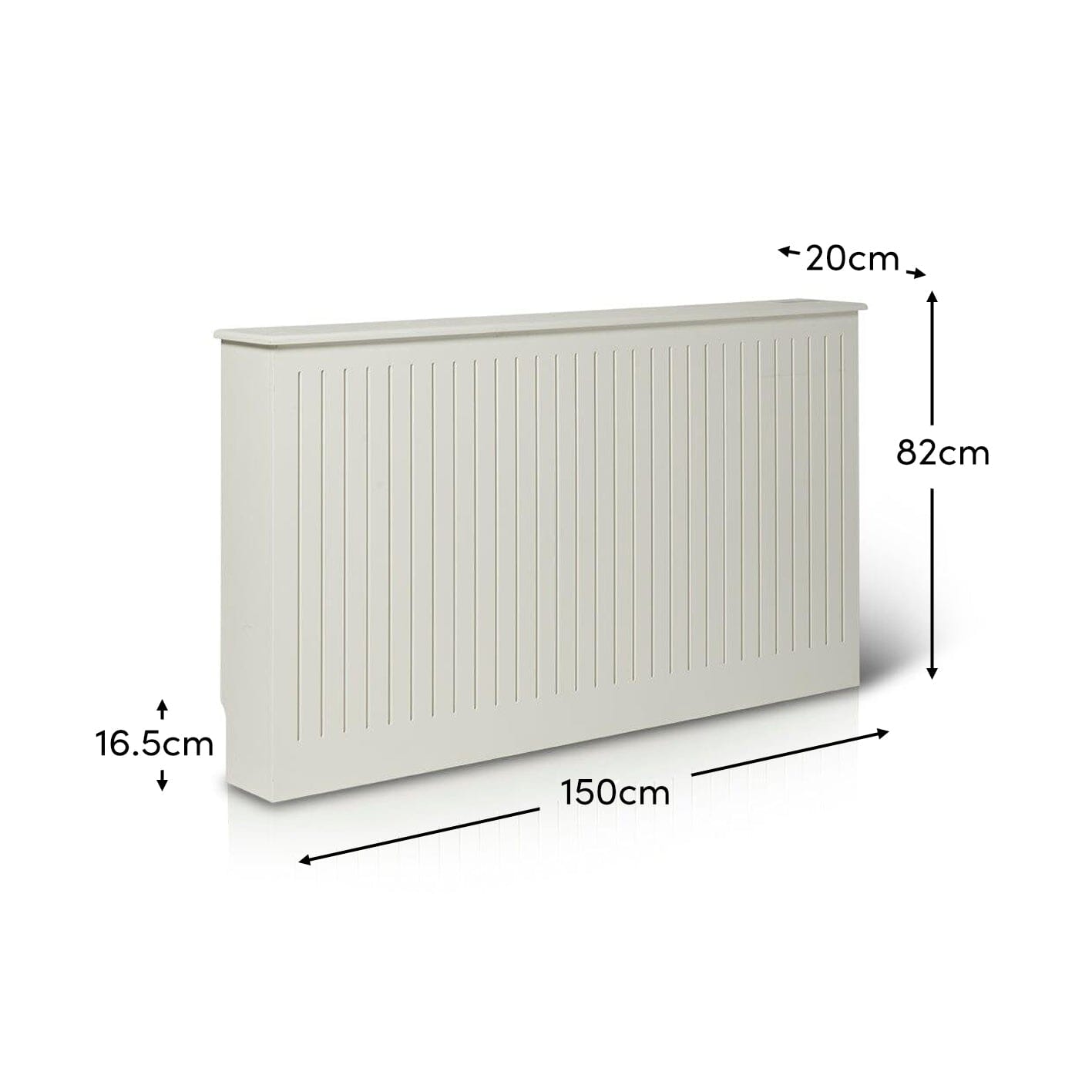 Elspeth Large Radiator Cover in Snow White - Laura James