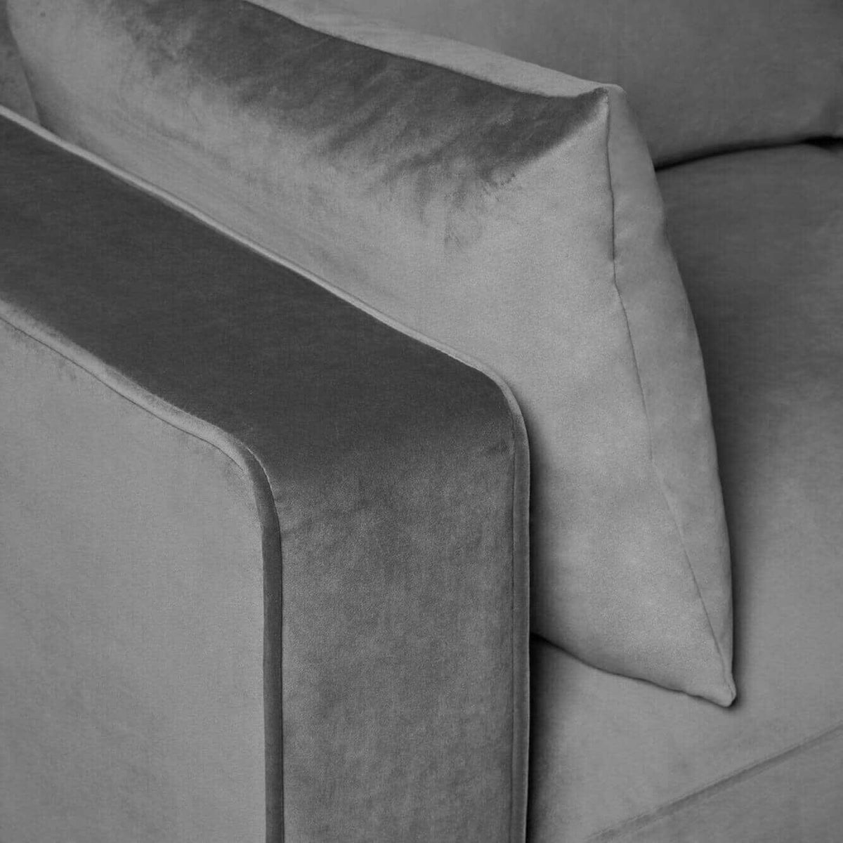 Emily 2 Seater Sofa - Grey Velvet - Laura James