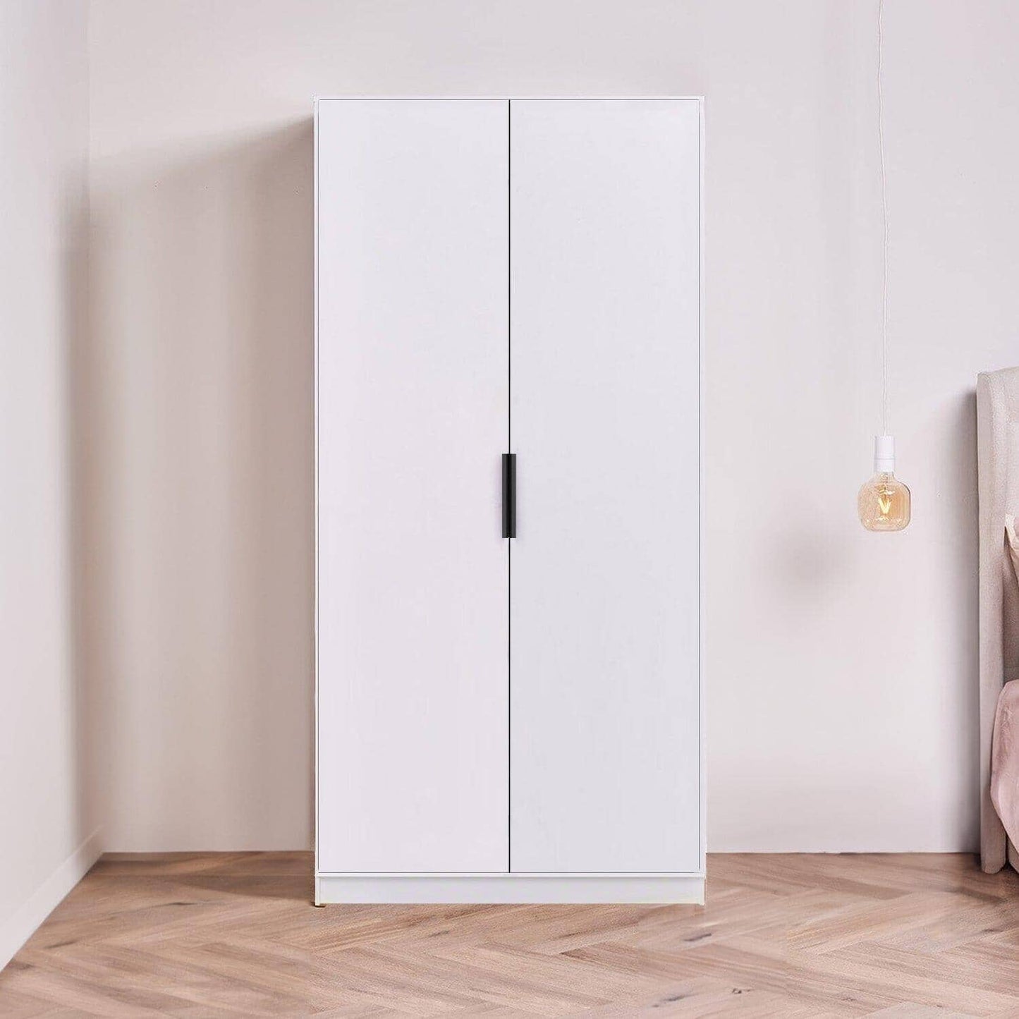 Essie 3 Piece Bedroom Set - 8 Chest of Drawers - Pure White