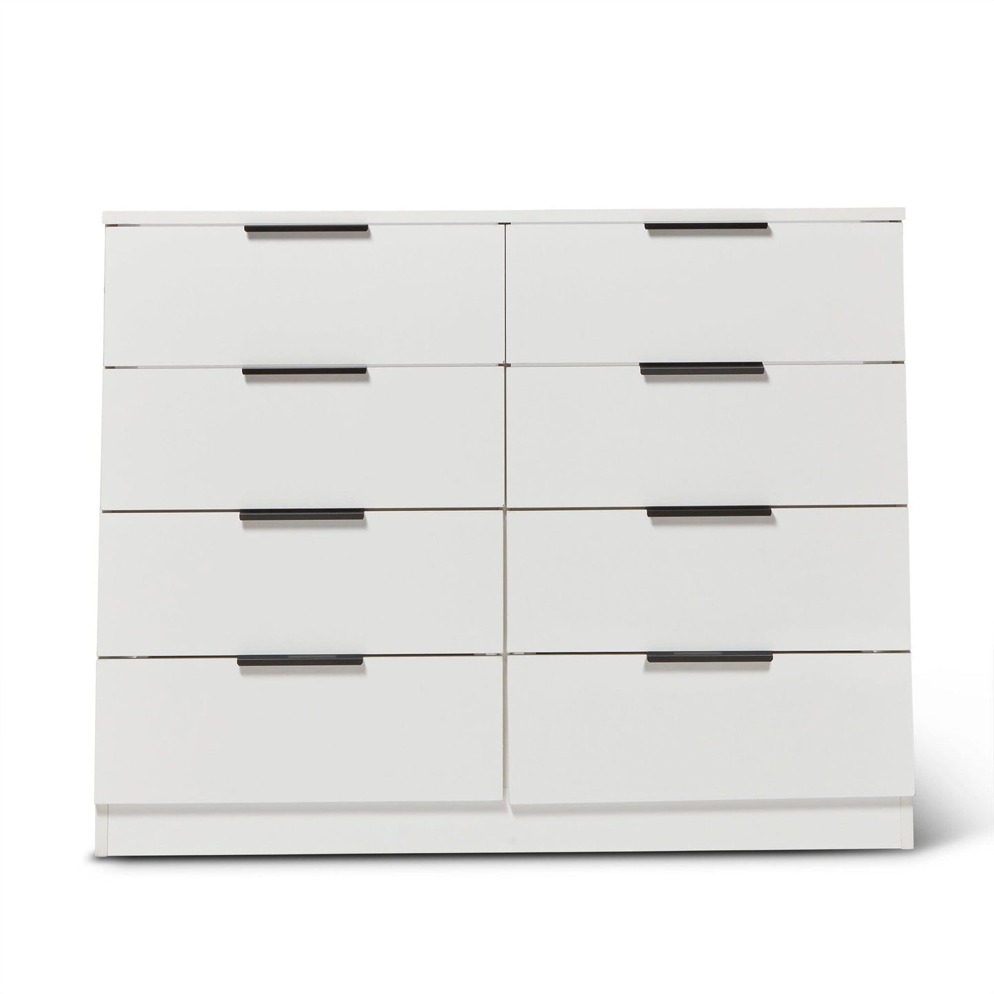 Essie White 8 Drawer Chest of Drawers - Laura James