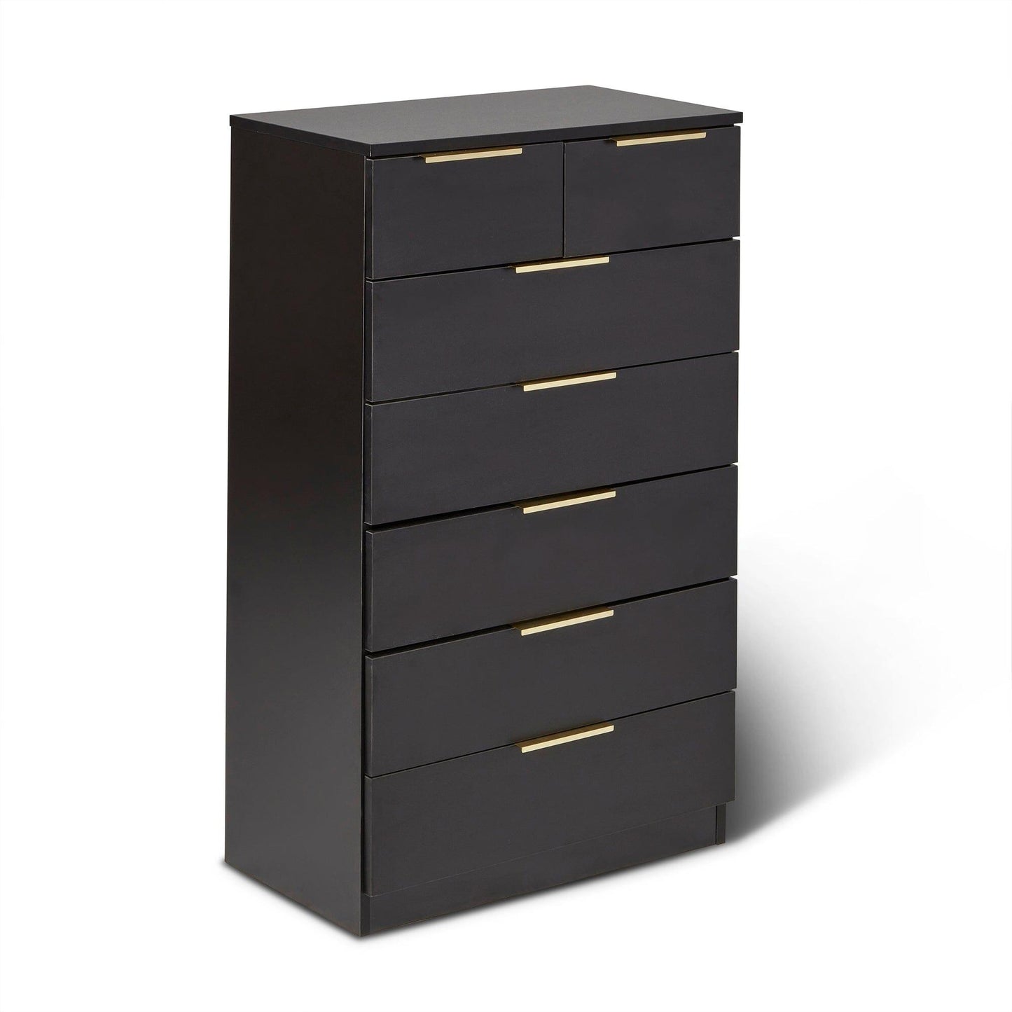 Essie Tall Black Chest of Drawers - Laura James