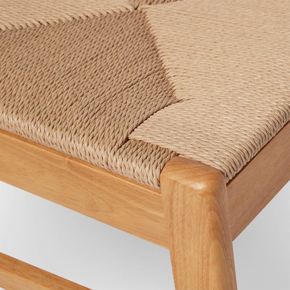Wooden Woven Chairs Set of 2 - Pale Oak - Laura James