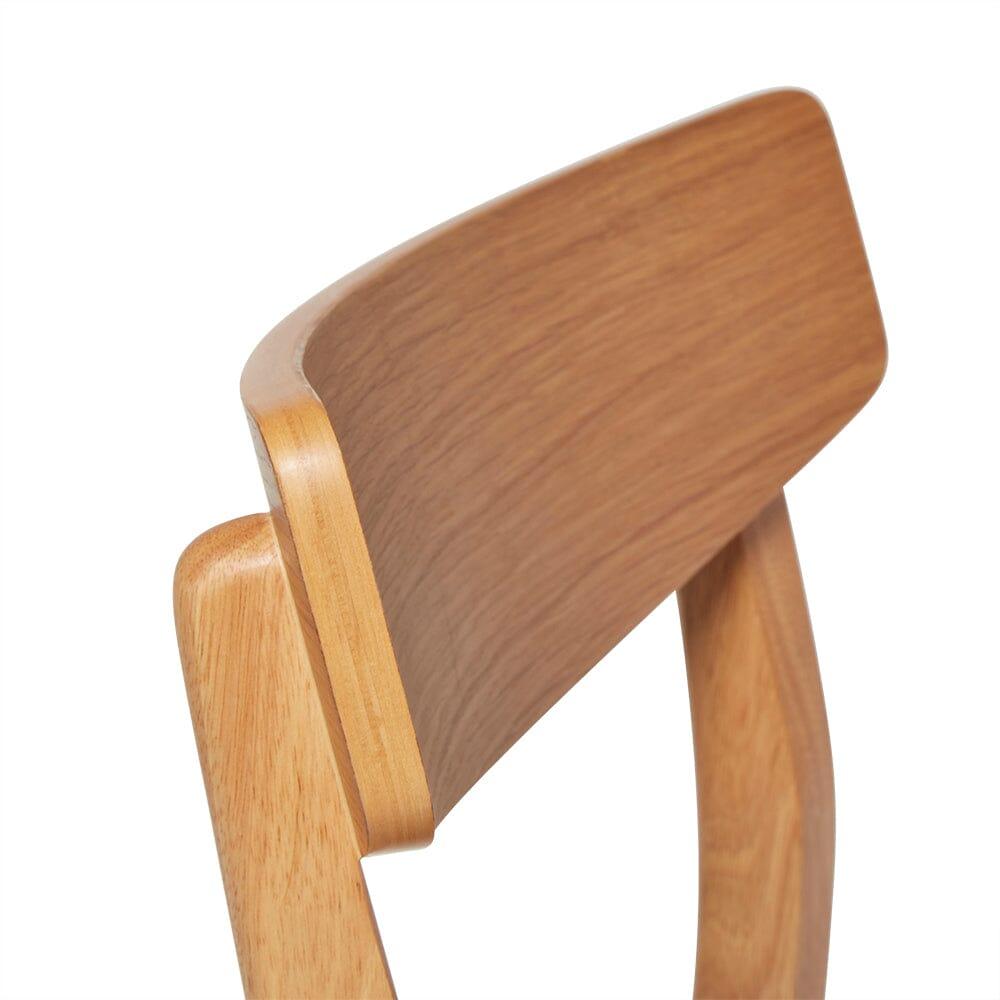 Wooden Woven Chairs Set of 2 - Pale Oak - Laura James