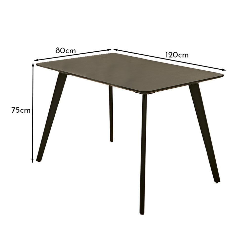 Finn Black Dining Table - 4 Seater