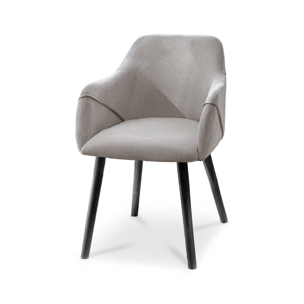 Freya Fossil Armchairs - Set of 2 - Black Oak Legs - Laura James