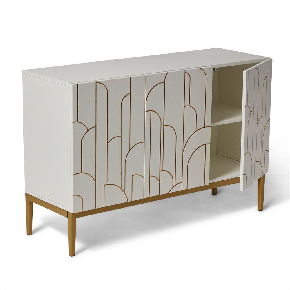 Gatsby 3 Door Sideboard – Snow White - Laura James