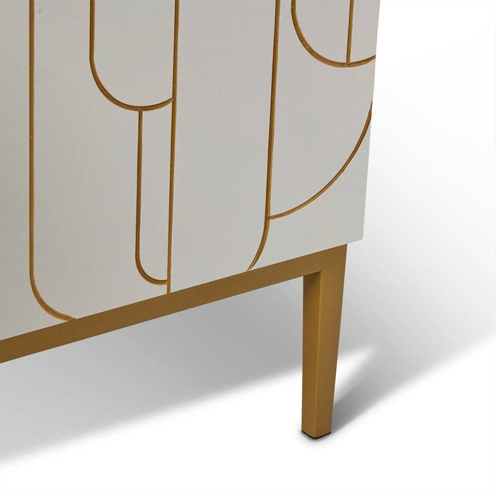 Gatsby 4 Door Sideboard – Snow White - Laura James