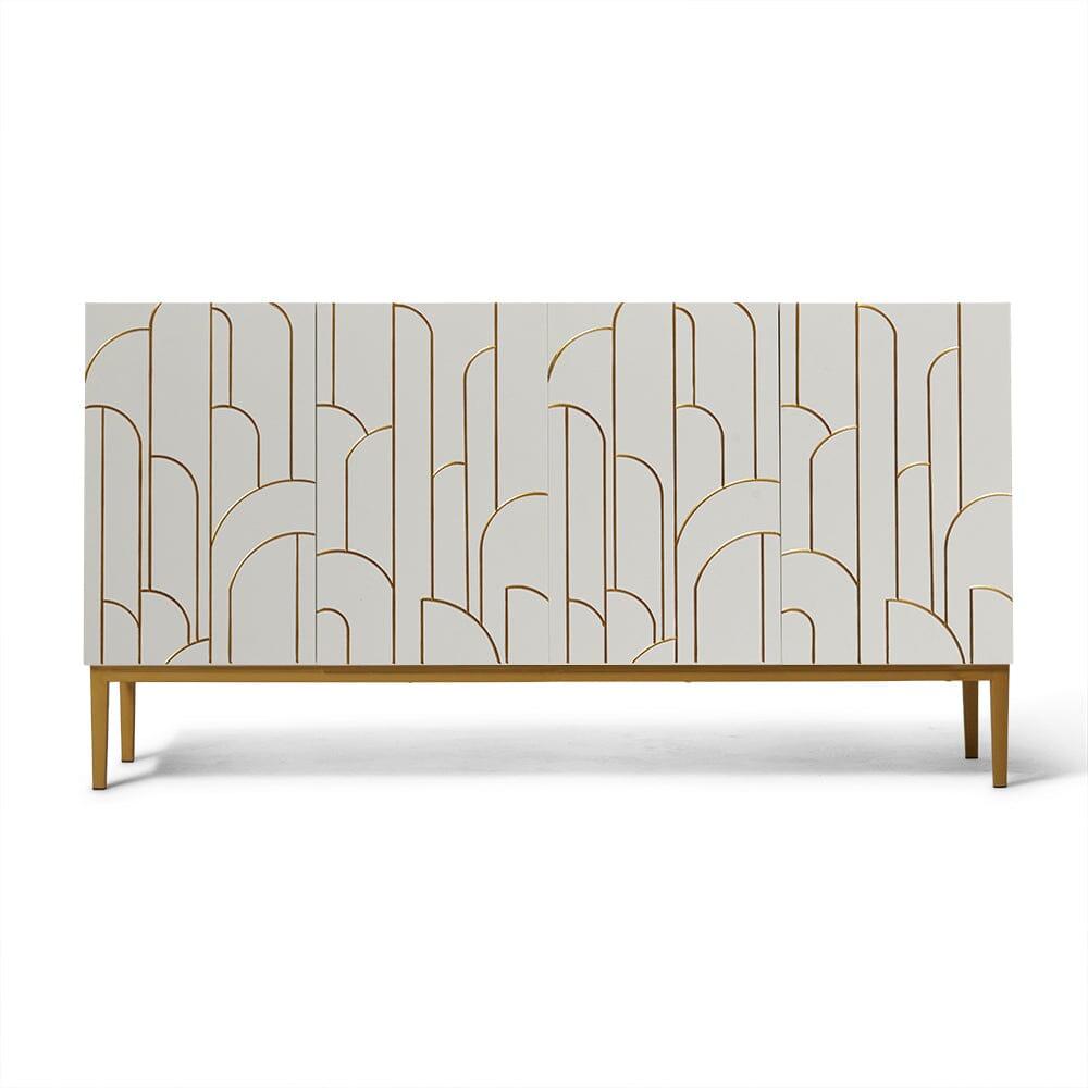 Gatsby 4 Door Sideboard – Snow White - Laura James