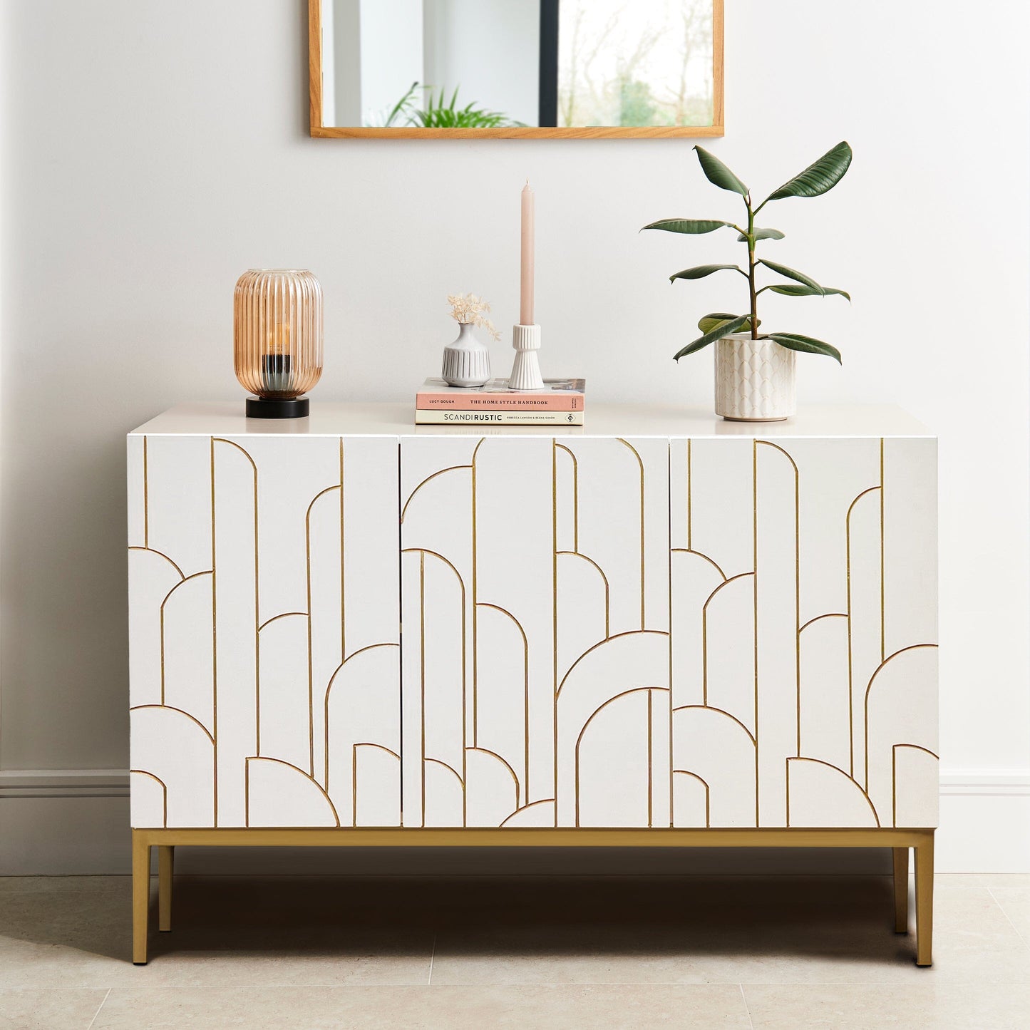 Gatsby 3 Door Sideboard – Snow White - Laura James