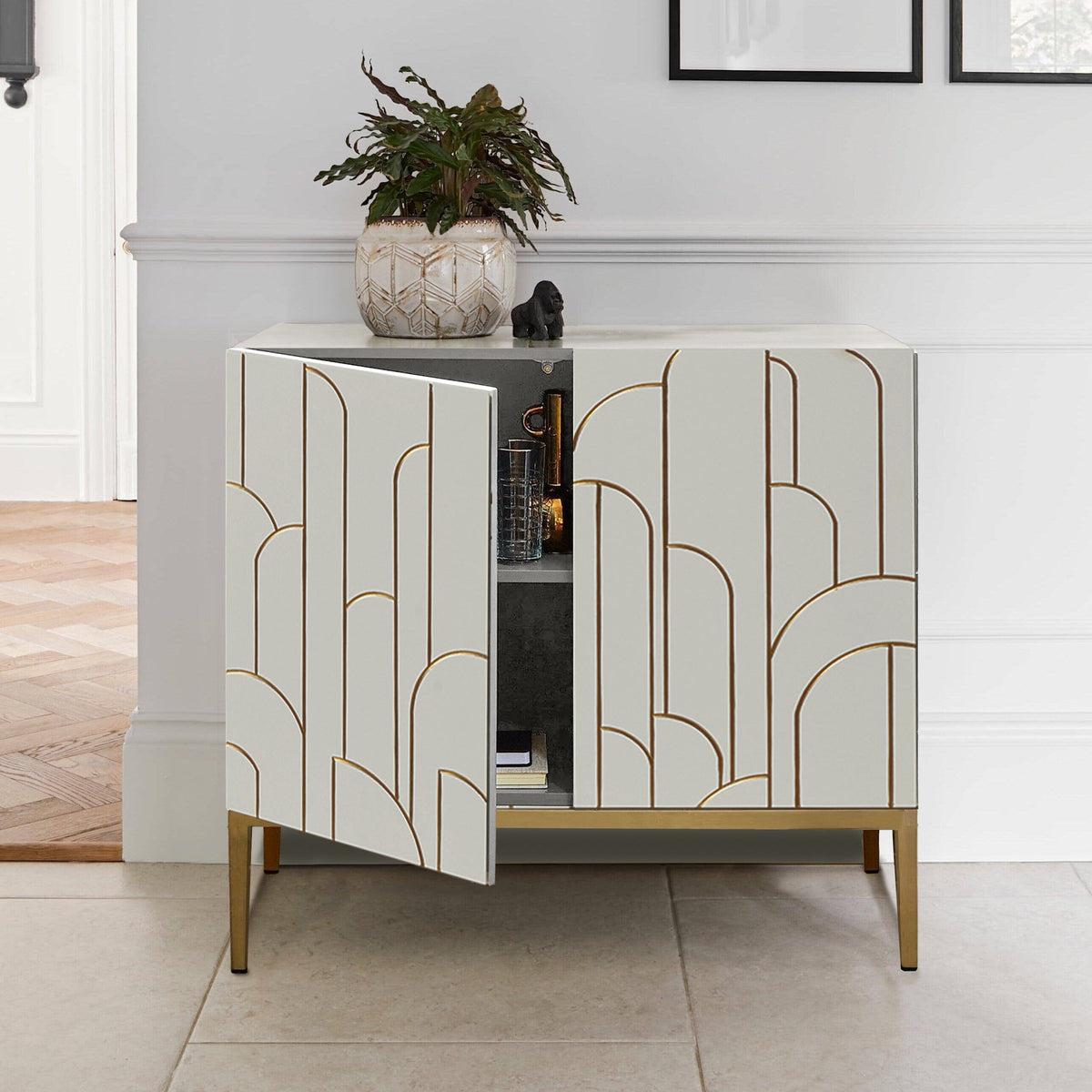 Gatsby 2 Door Sideboard – Snow White - Laura James