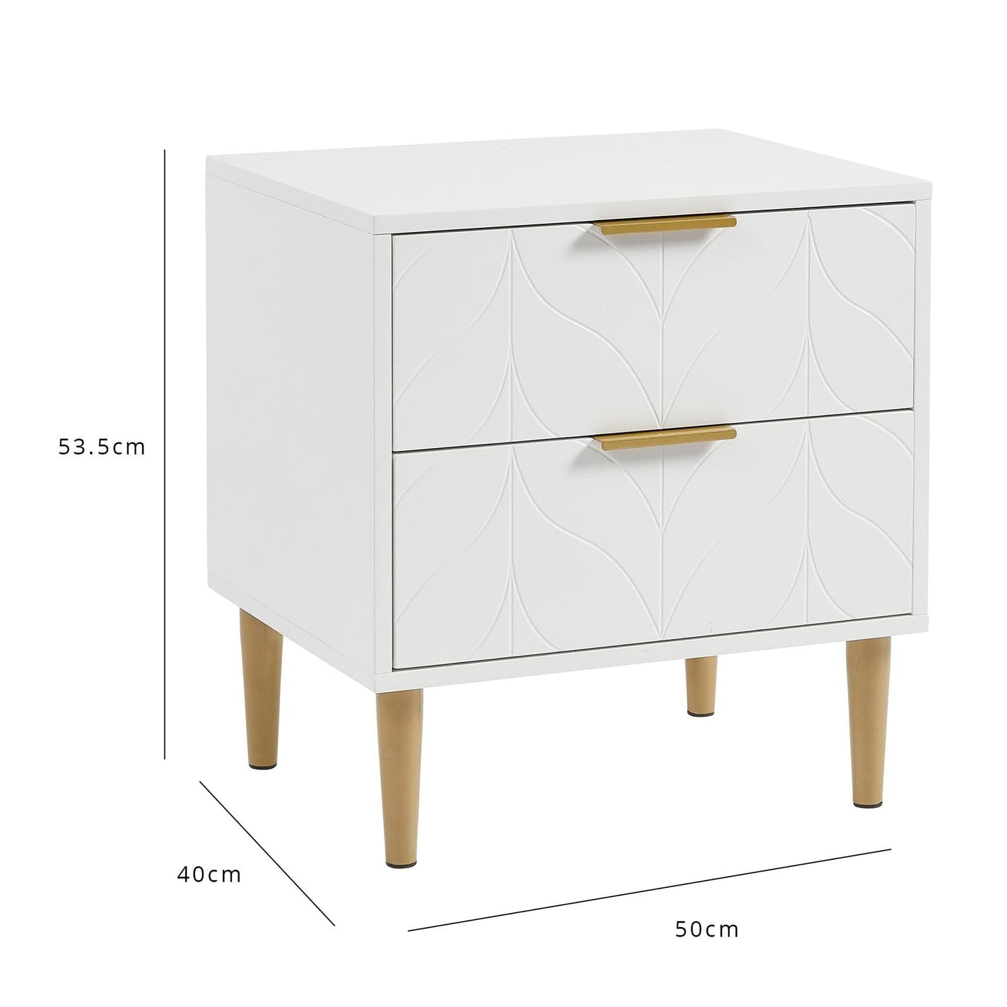 Gloria Wardrobe & Drawers Set - 4 Over 4 Chest of Drawers - White
