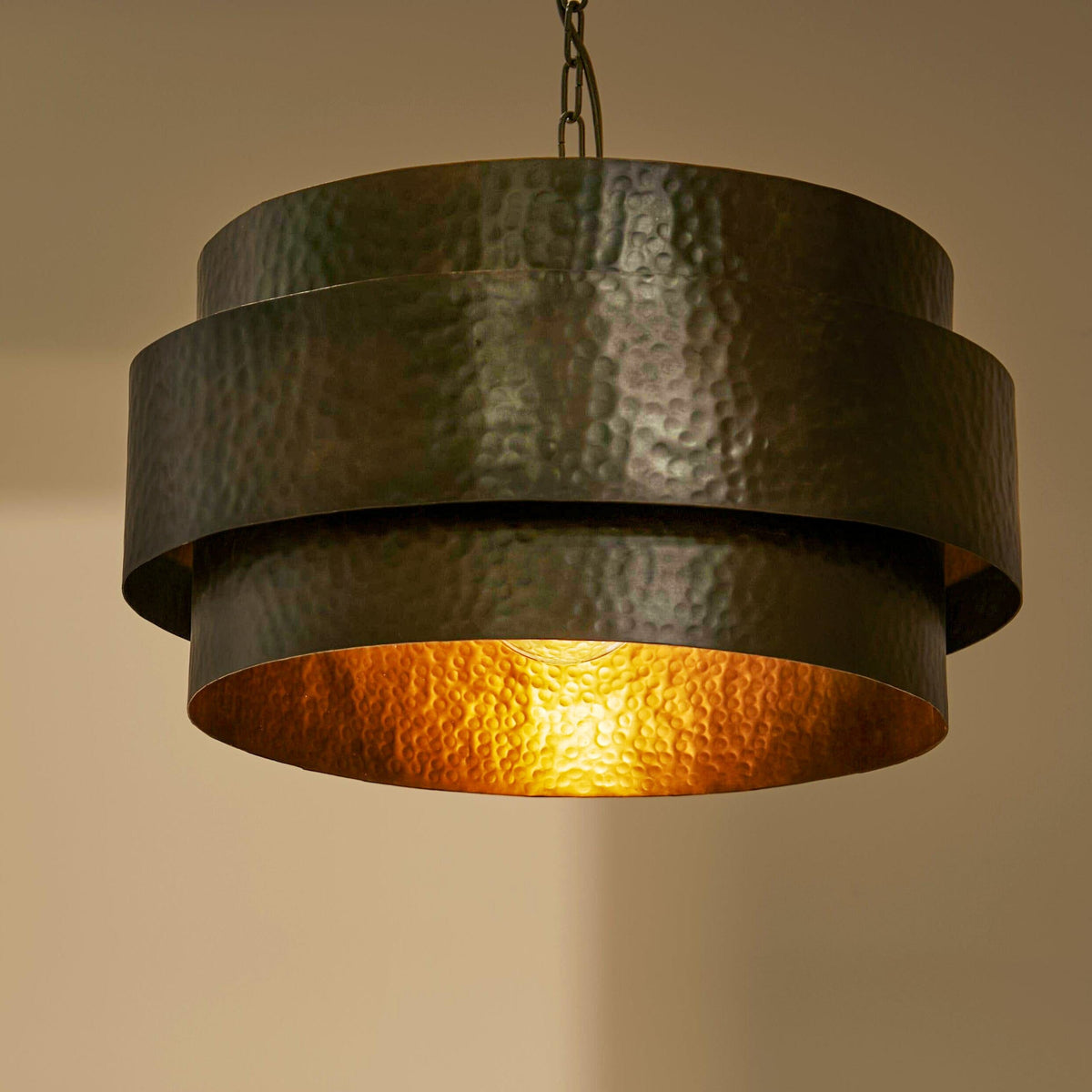 Hale 40cm Black Metal Pendant Light- Laura James