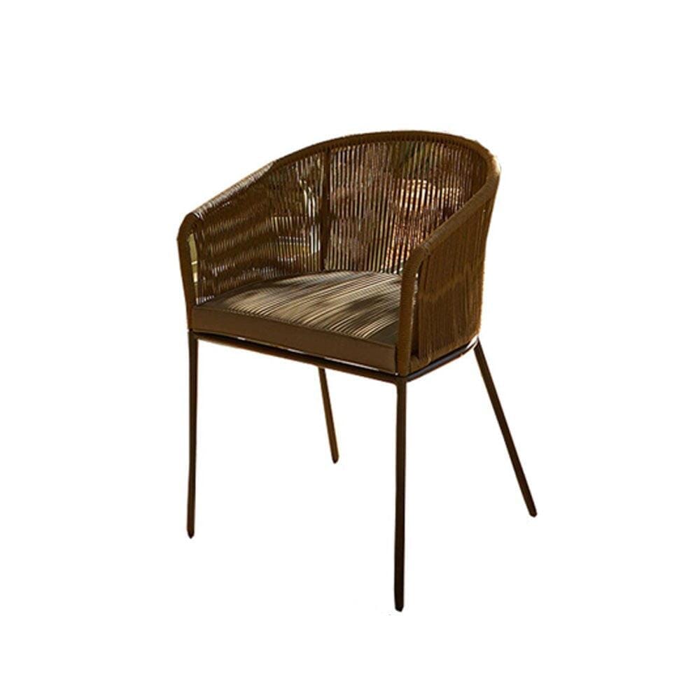 Hali 6 Seater Wooden Garden Dining Set with Hali Green Chairs & Cream LED Premium Parasol - 175cm