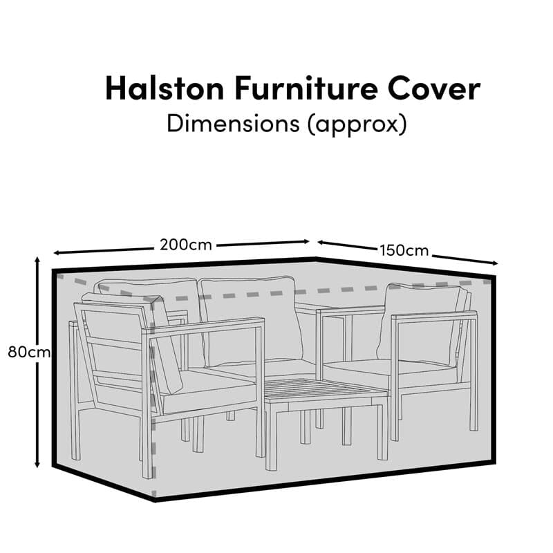Small Rectangular Garden Furniture Cover - Lila - Ashby - Aspen - Marston - Oakley 6 Seater Sets