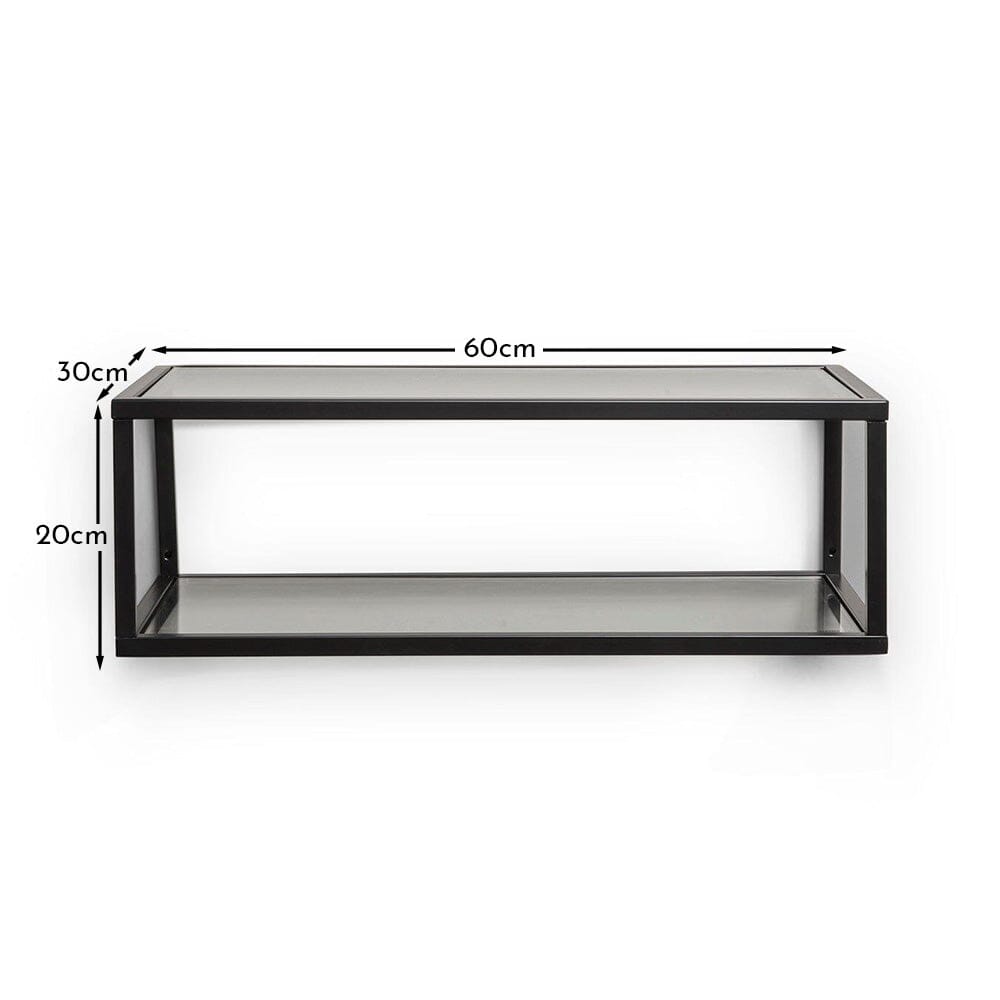 Harris Black Metal Industrial Shelf Bookcase - Laura James