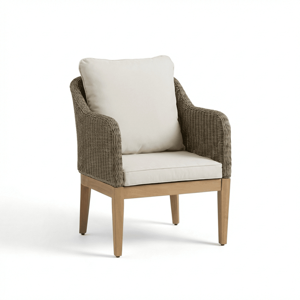Harlyn Tawny Rattan Garden Armchairs - Set of 2 - Laura James