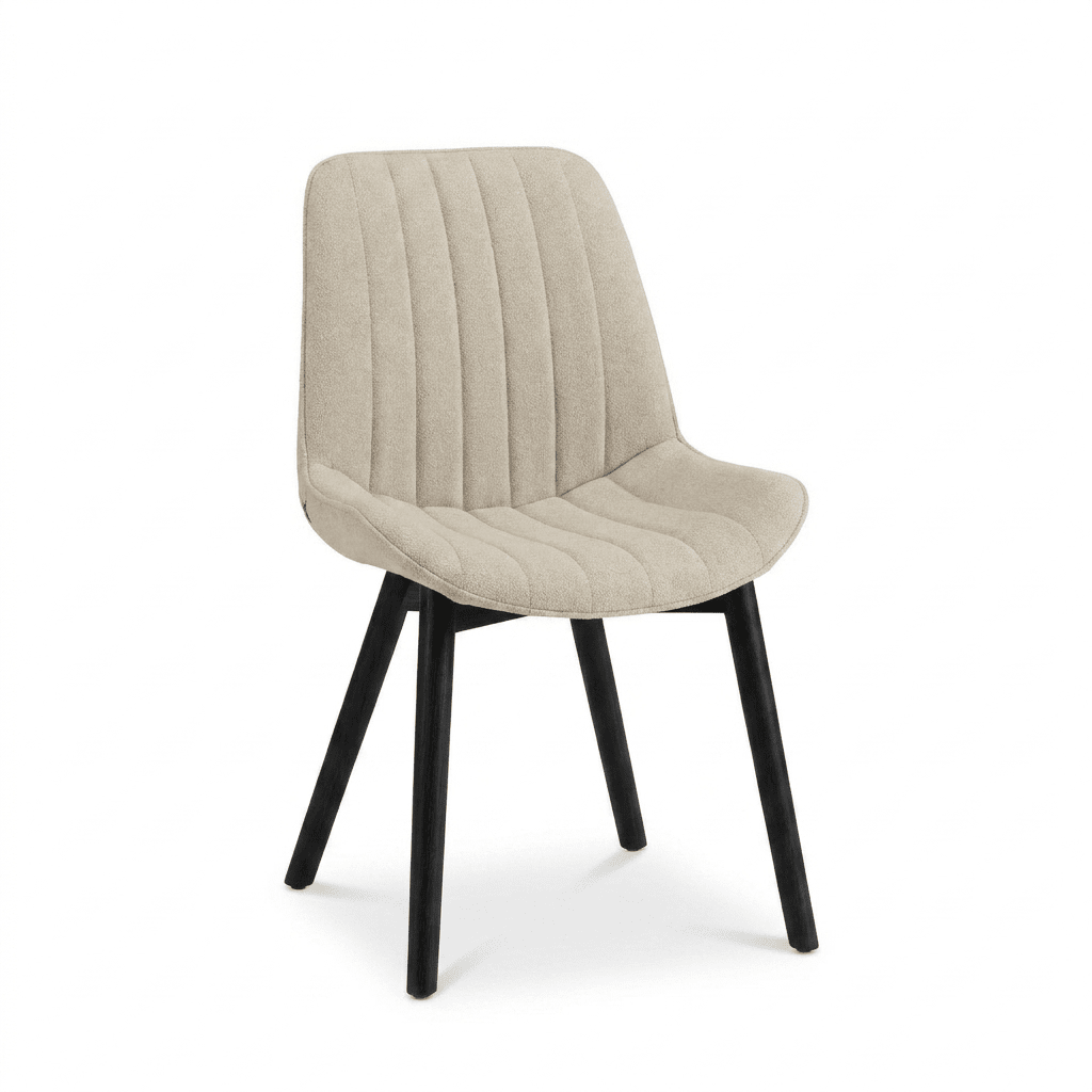 Bella Boucle Dining Chairs - Set Of 2 - Black Legs - Laura James