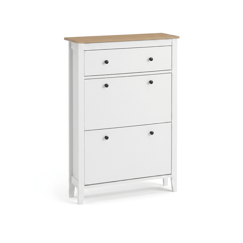 Shoe Cabinet Wooden Storage Cupboard - Laura James