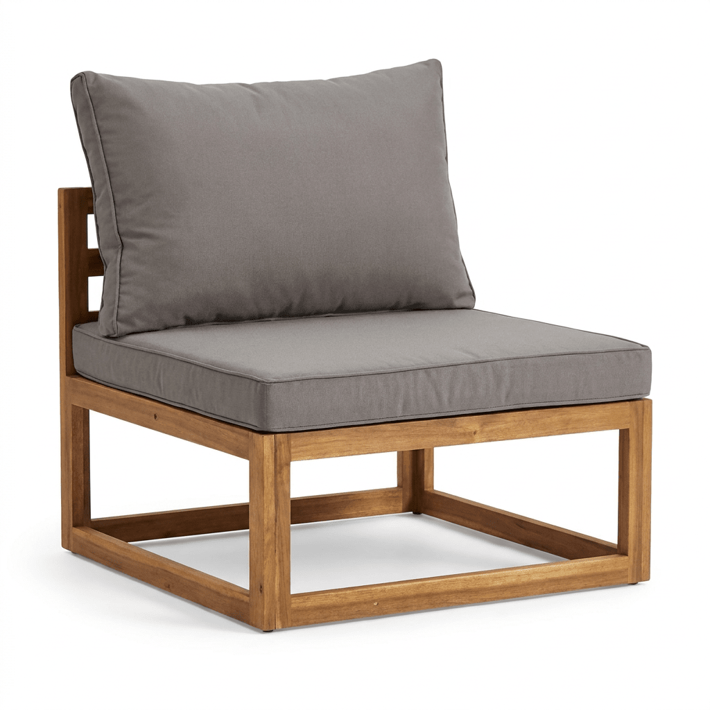 Rowan Wooden Garden Set with 2 Seater Sofa - 2 Chairs with Coffee Table - Laura James