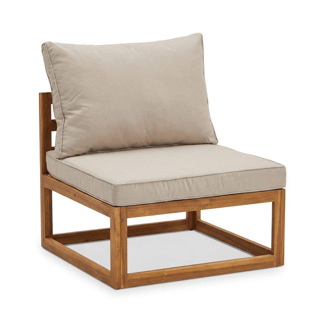 Rowan Wooden Garden 2 Chairs and Coffee Table Set - Natural - Laura James