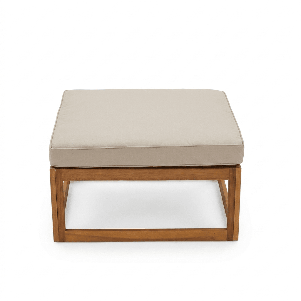 Rowan Footstool - Sand - Laura James