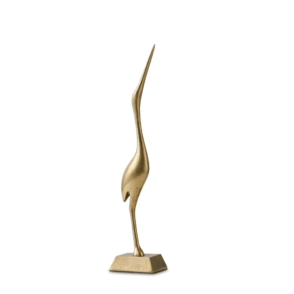 Elstead 41cm Metal Swan Ornament - Gold - Laura James