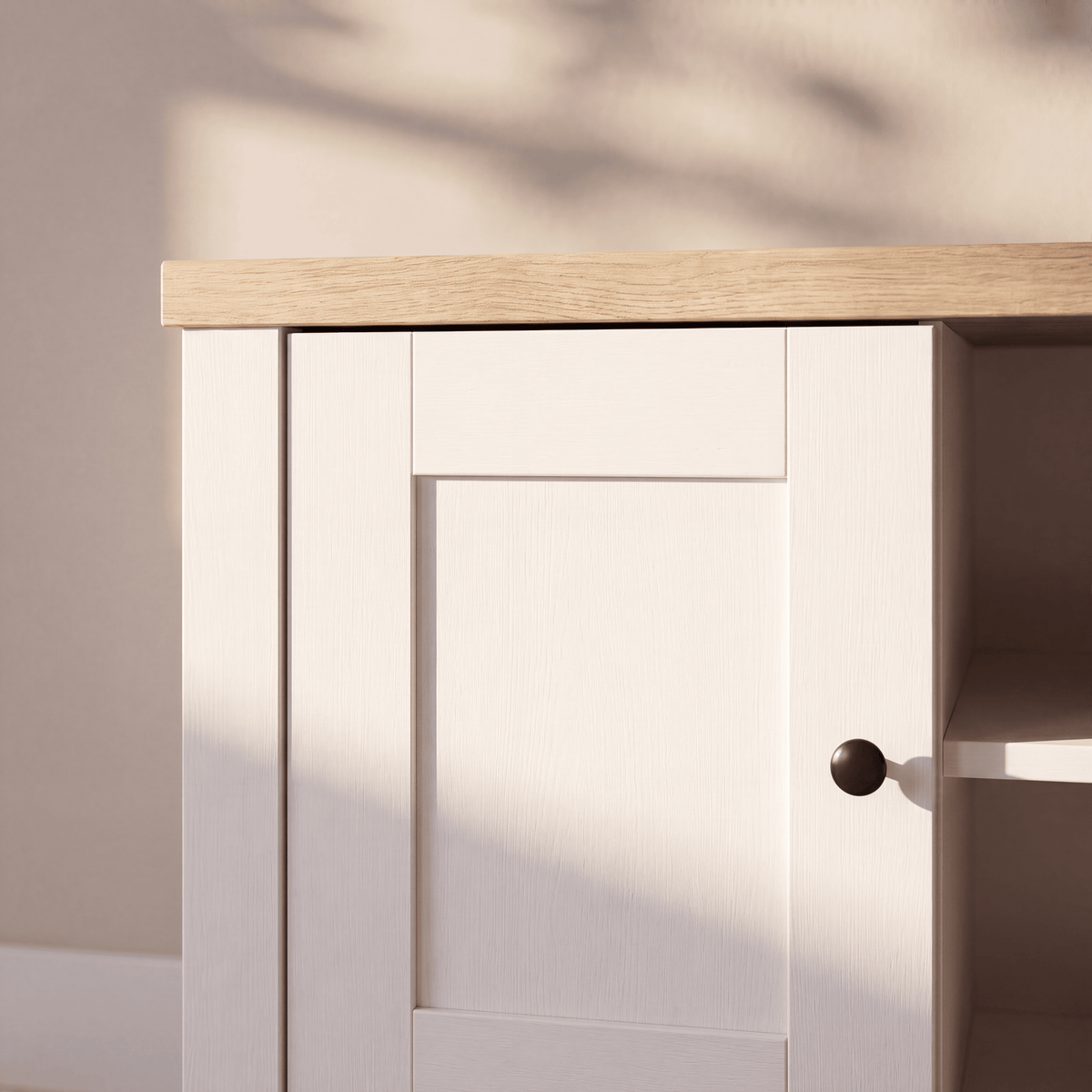 Bampton Alabaster White TV Unit - New