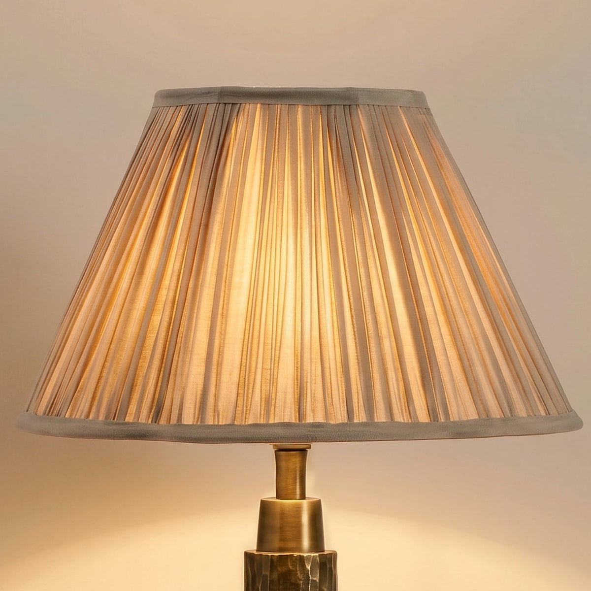 Radley 40cm Gathered Lamp Shade - Taupe