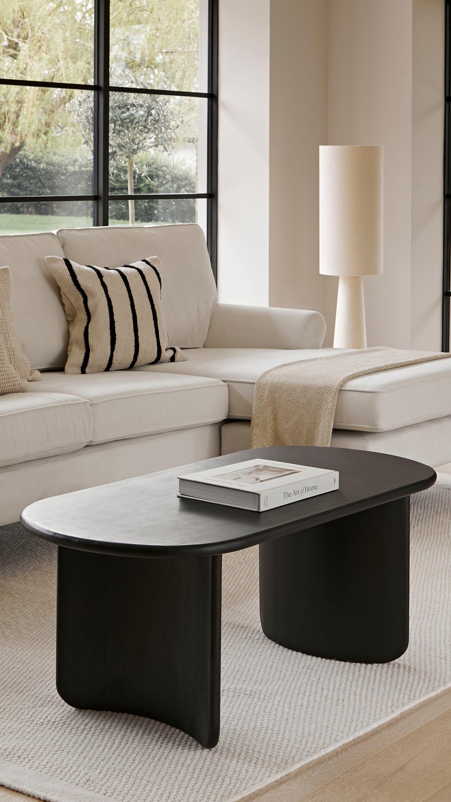 Imogen 110cm Coffee Table, Jet Black Acacia - Laura James